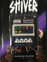 Load image into Gallery viewer, SHIVER core rulebook and &#39;Archetype&#39; dice pack bundle  (KS)
